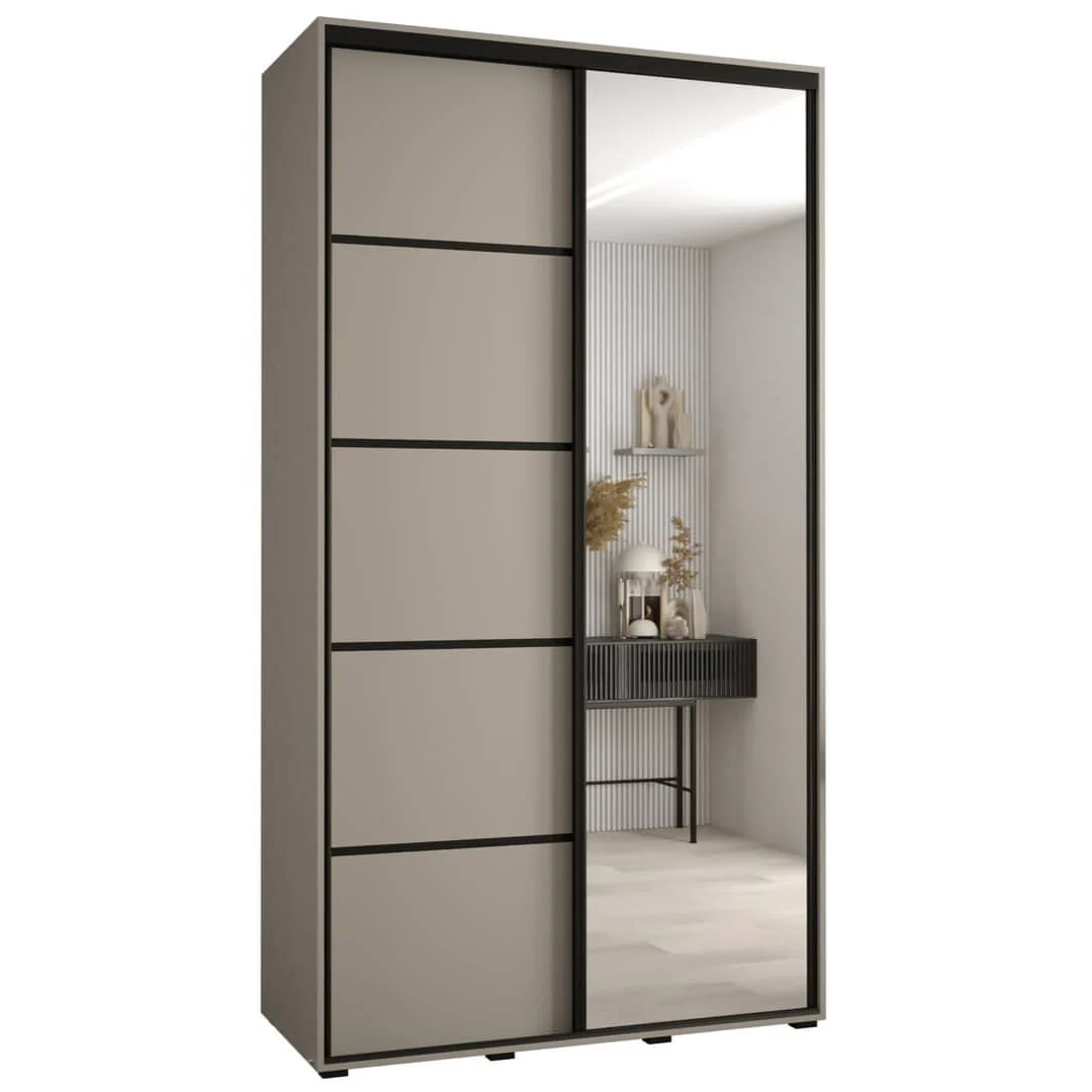 Dakota V Sliding Door Wardrobe 140cm - Image 2