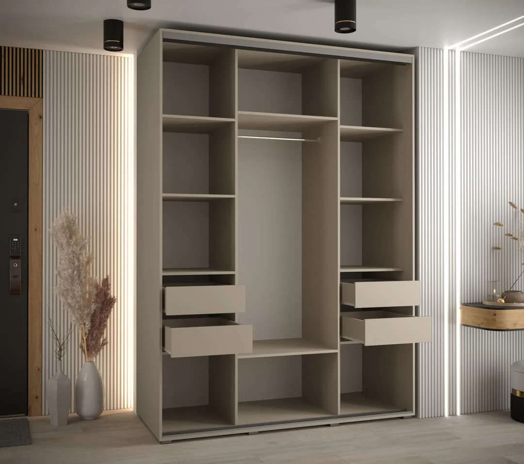 Dakota V Sliding Door Wardrobe 170cm - Image 5