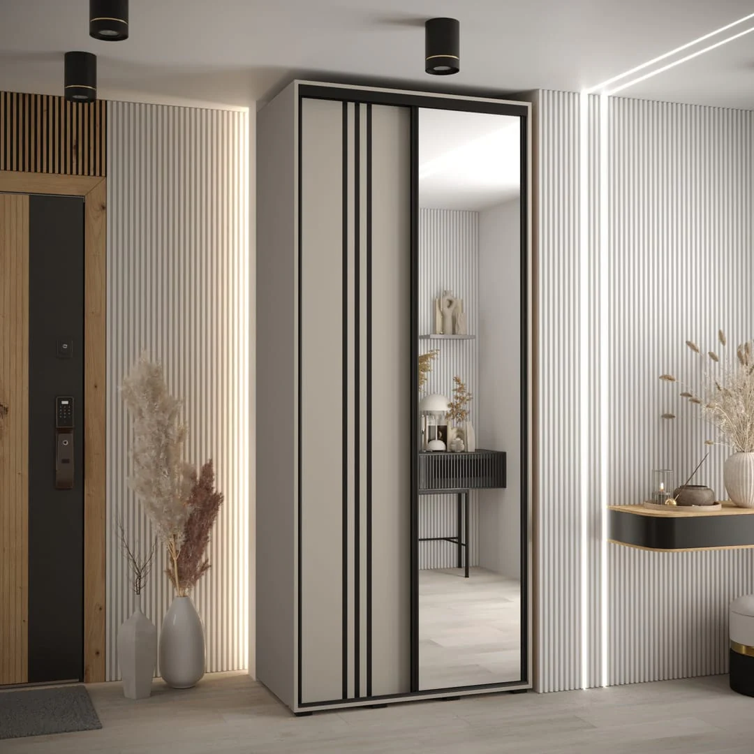 Dakota VII Sliding Door Wardrobe 100cm