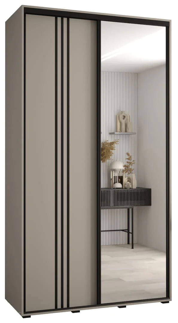 Dakota VII Sliding Door Wardrobe 140cm - Image 2