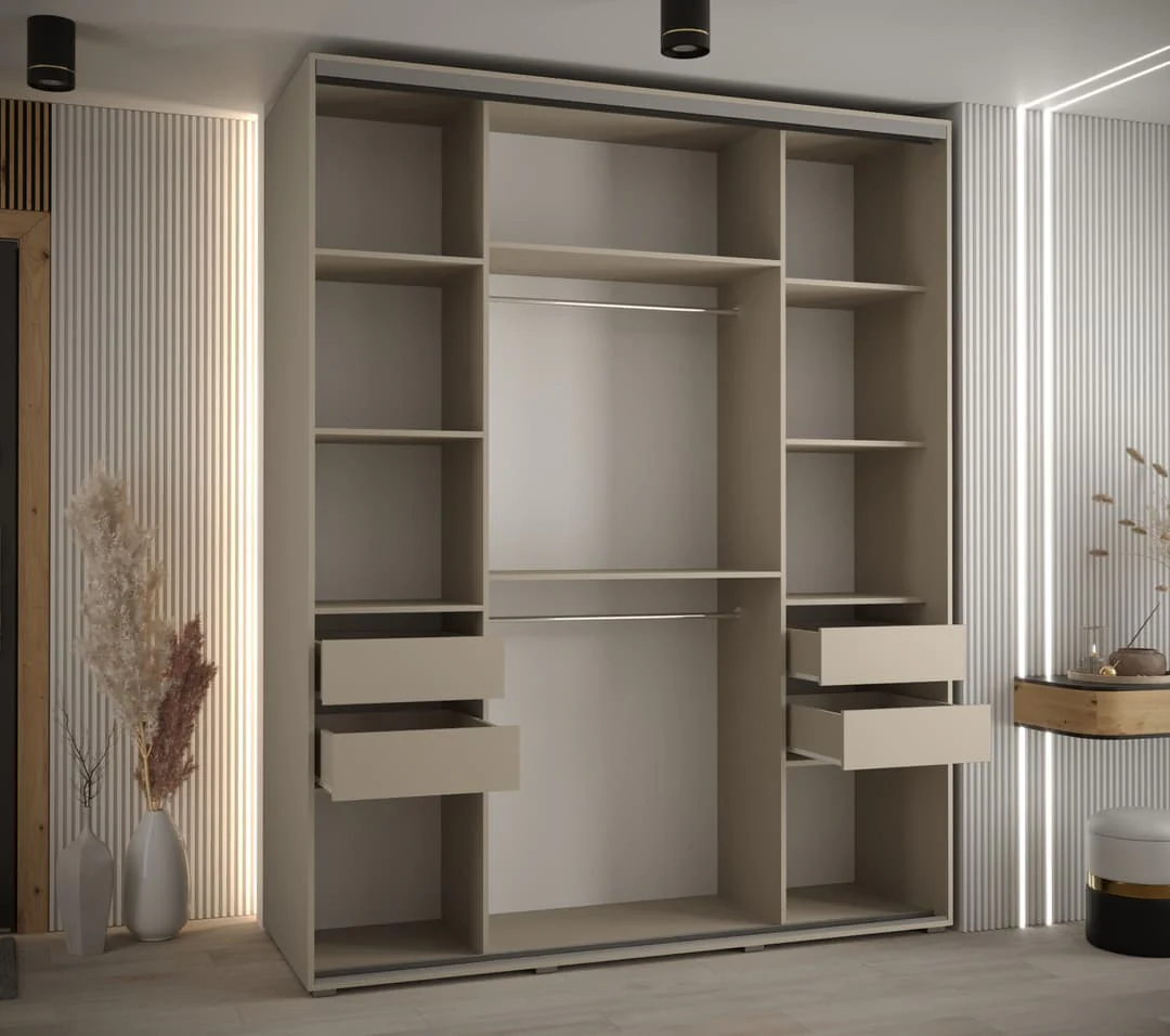 Dakota VII Sliding Door Wardrobe 200cm - Image 6