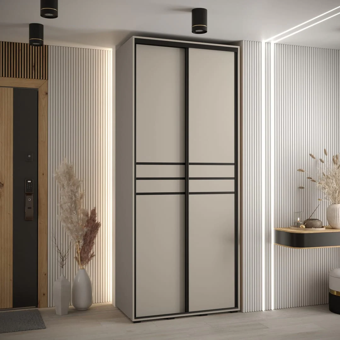Dakota X Sliding Door Wardrobe 100cm