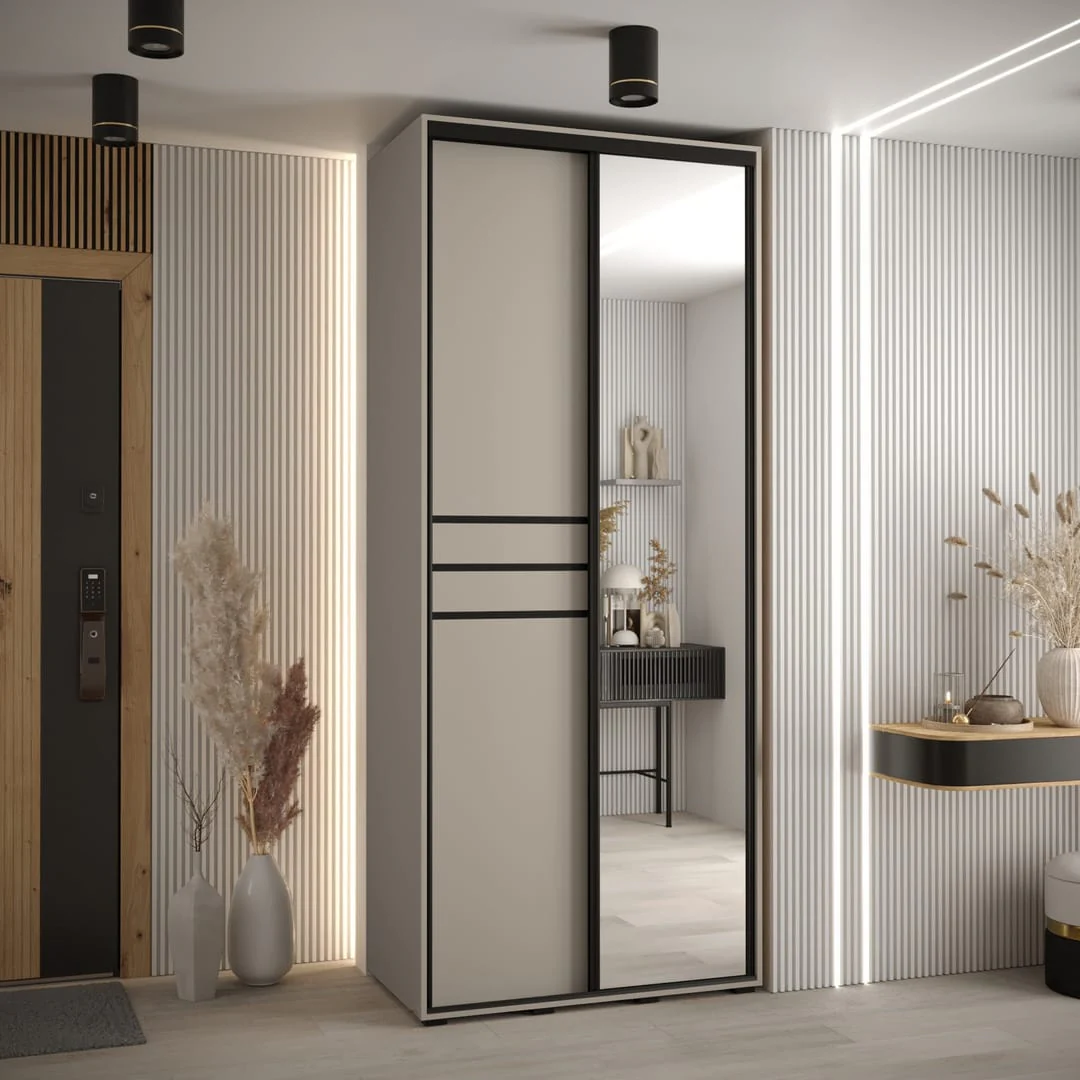 Dakota XI Sliding Door Wardrobe 100cm