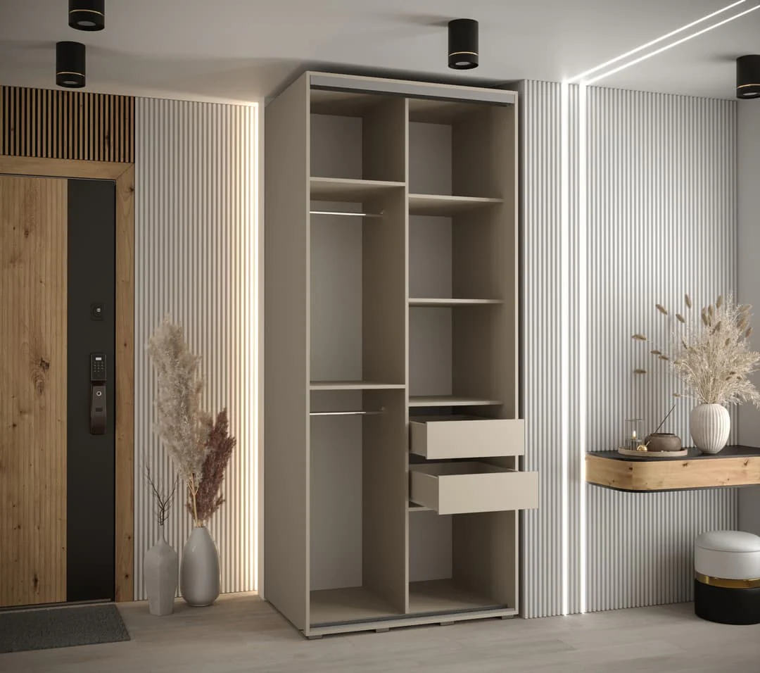 Dakota XI Sliding Door Wardrobe 110cm - Image 6