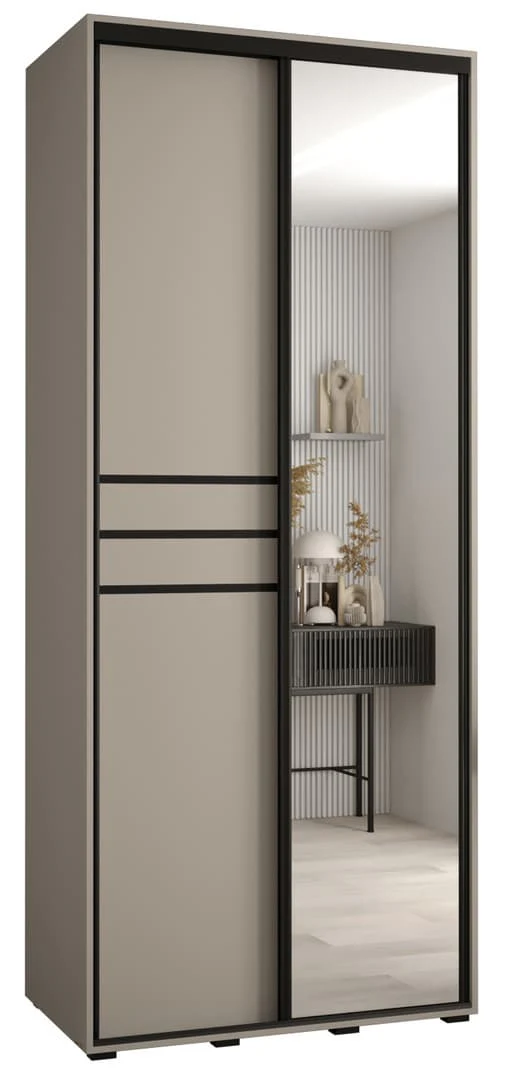 Dakota XI Sliding Door Wardrobe 120cm - Image 2