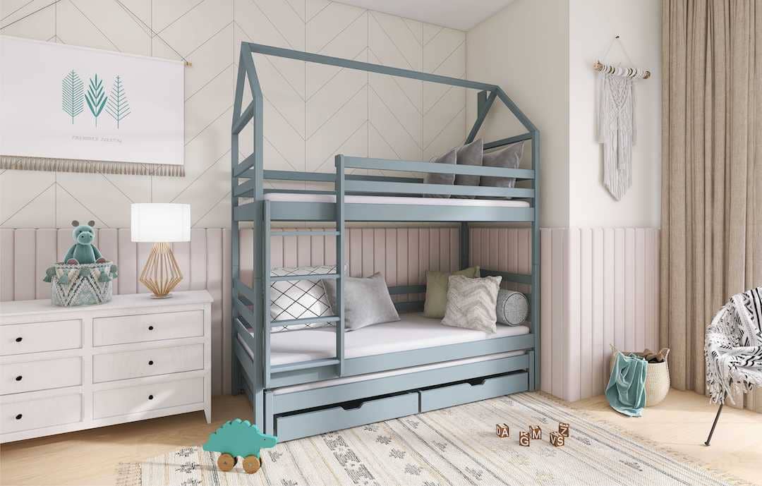Dalia Bunk Bed with Trundle and Storage - Image 4