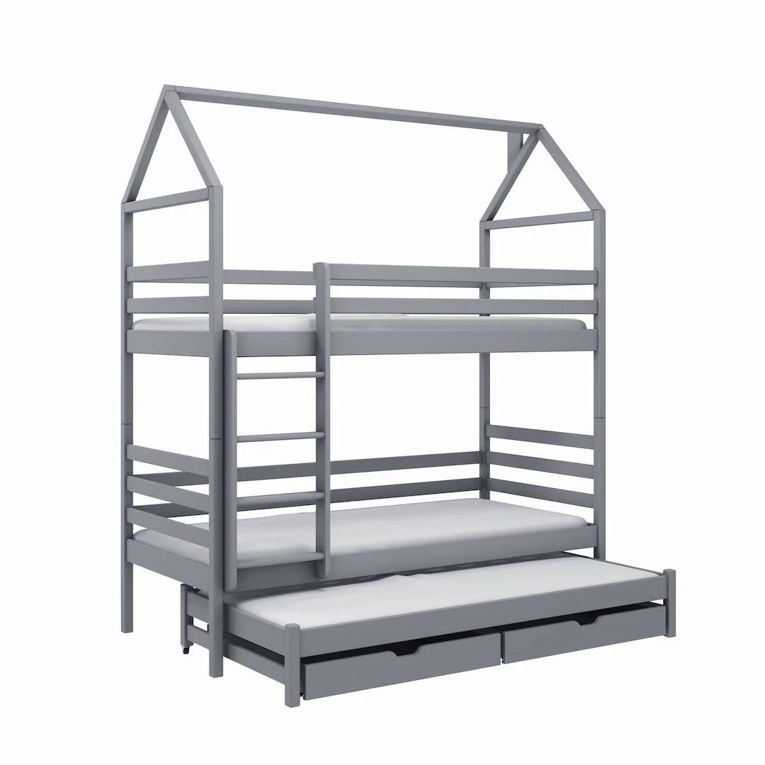Dalia Bunk Bed with Trundle and Storage - Image 6