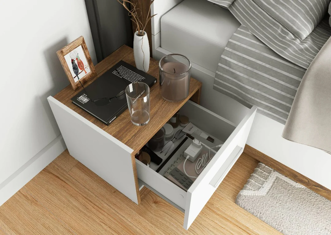Dentro DT-03L Bedside Cabinet 40cm - Image 3