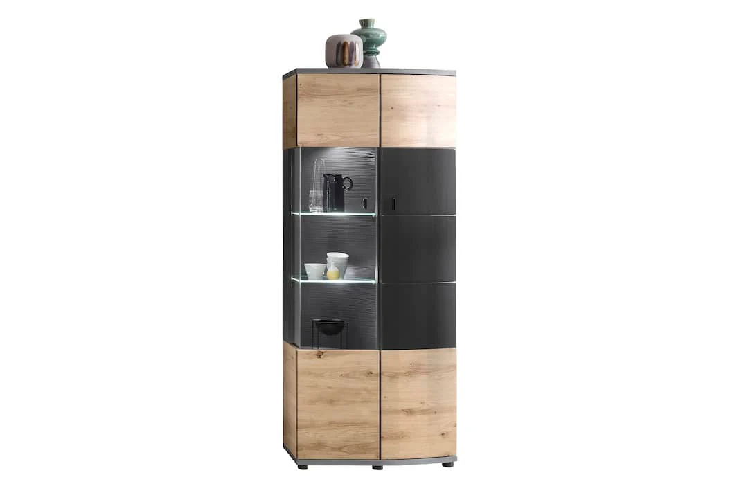 Dera 32 Tall Display Cabinet 70cm - Image 3