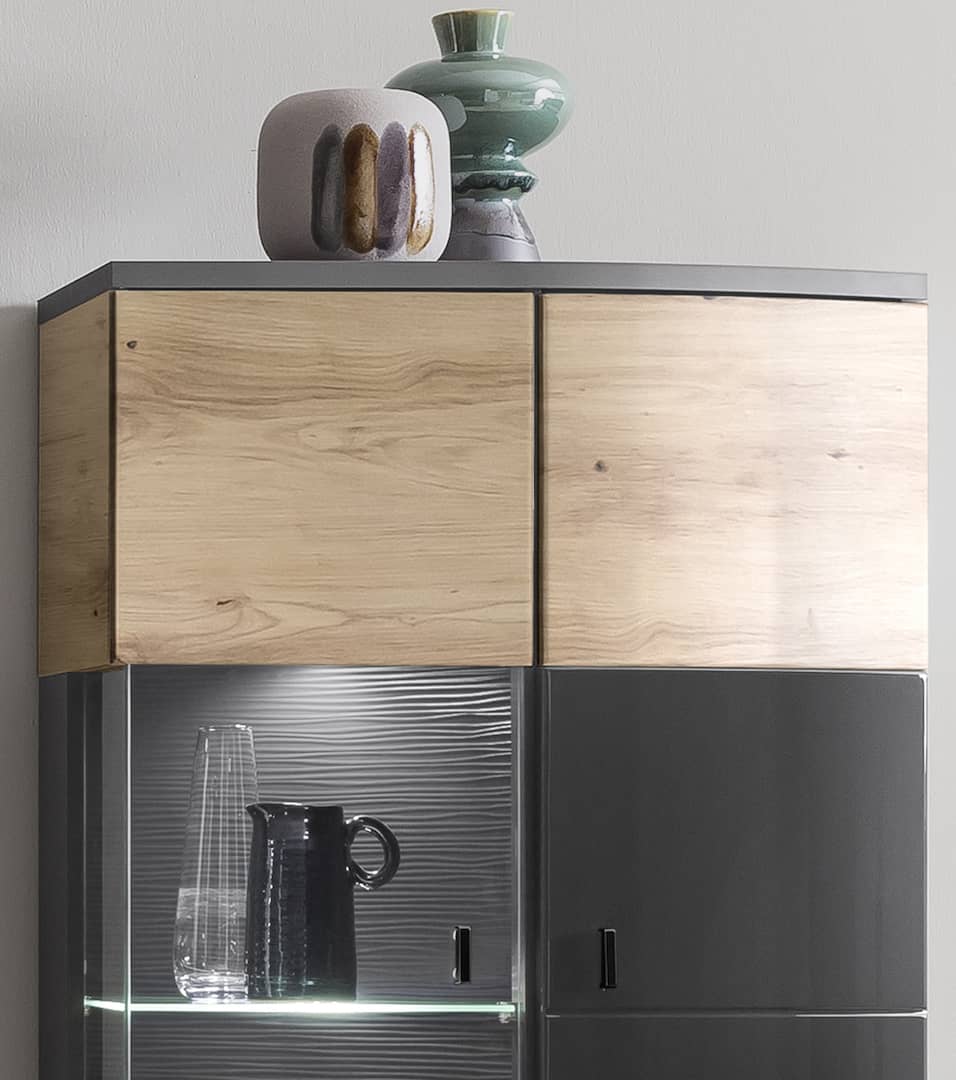 Dera 32 Tall Display Cabinet 70cm - Image 4