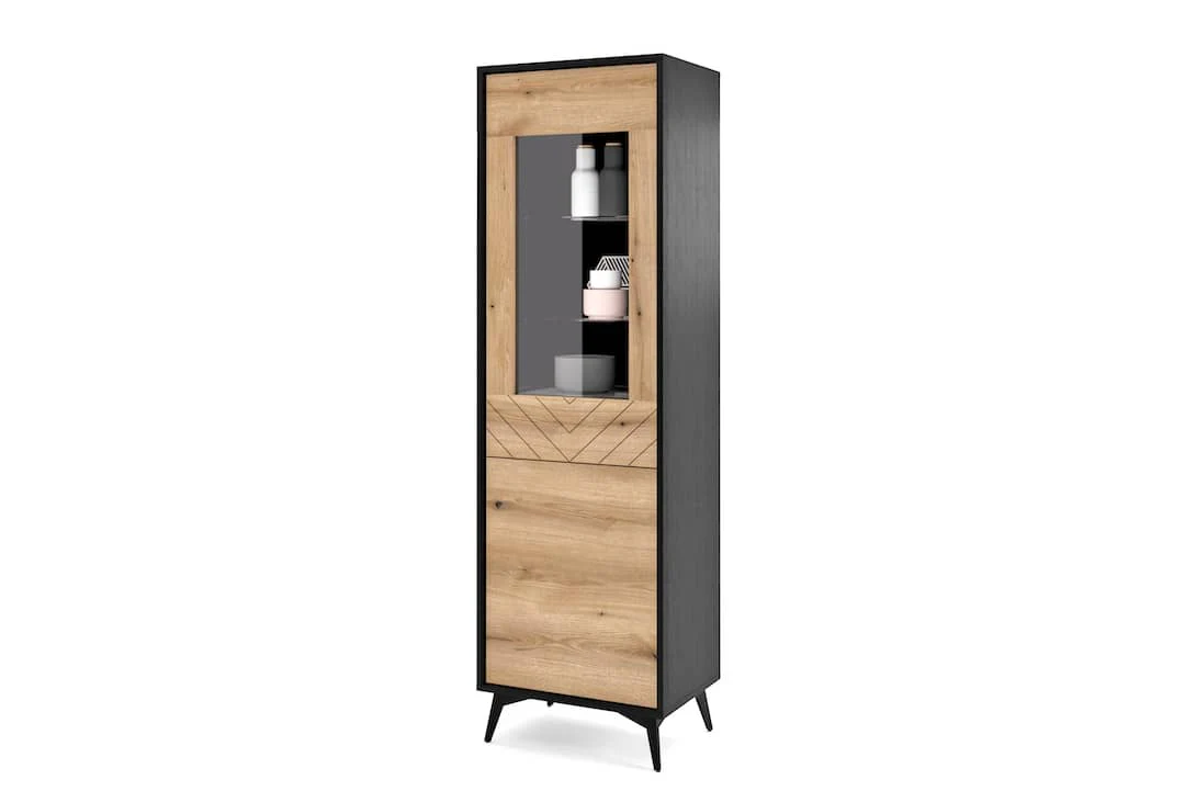 Diamond Tall Display Cabinet 54cm - Image 3