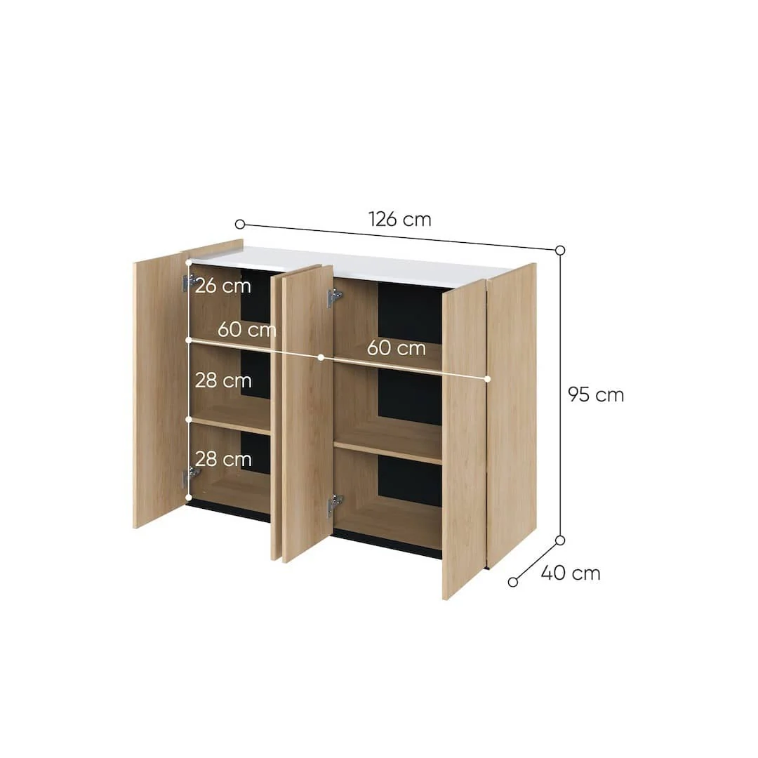 Easy EA-02 Sideboard Cabinet 126cm - Image 15