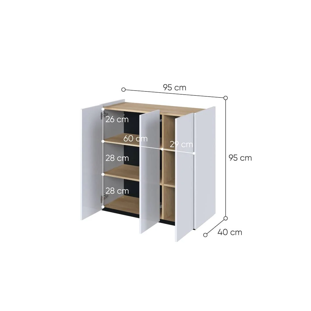 Easy EA-03 Sideboard Cabinet 95cm - Image 8