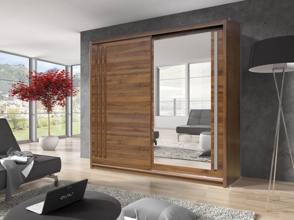 Effect 2 Sliding Door Wardrobe 200cm - Image 4