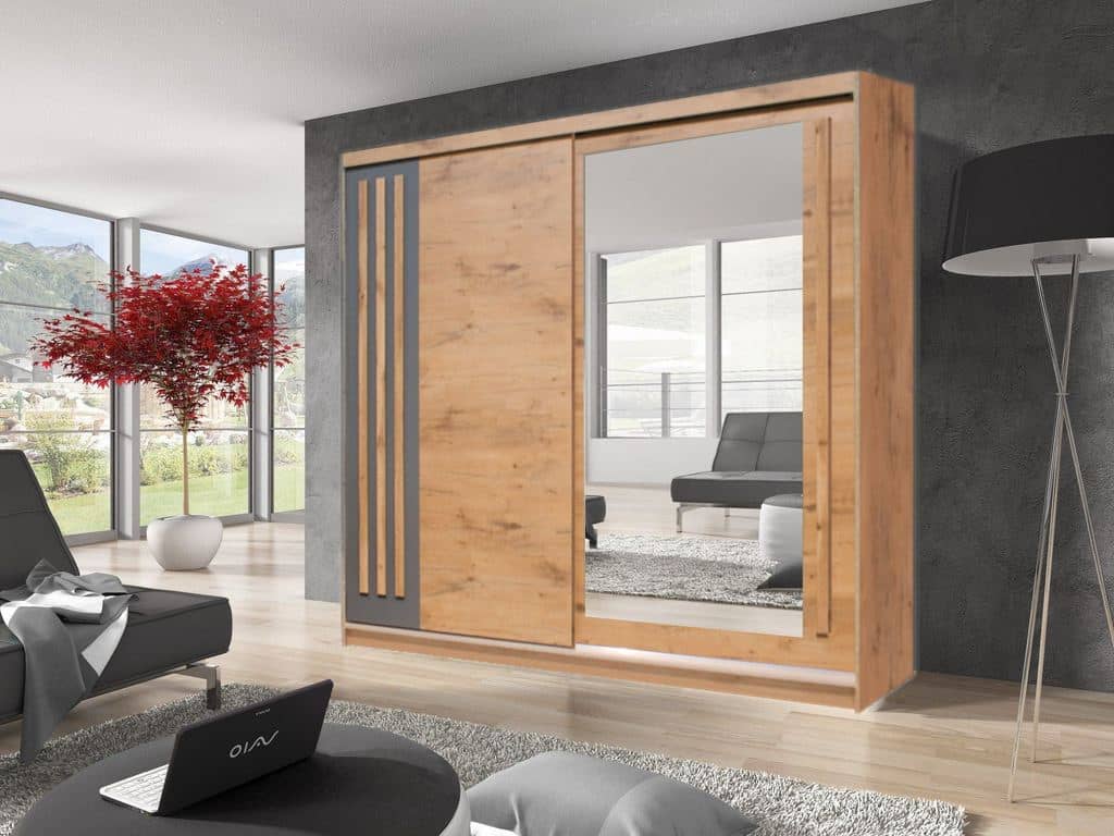 Effect 2 Sliding Door Wardrobe 200cm - Image 5