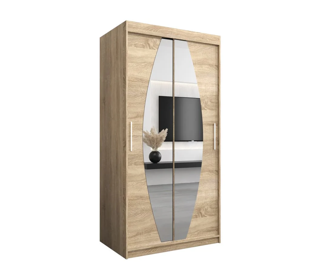 Elypse Sliding Door Wardrobe 100cm - Image 15