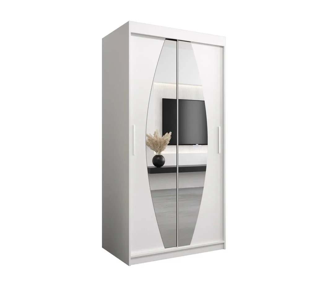 Elypse Sliding Door Wardrobe 100cm - Image 2