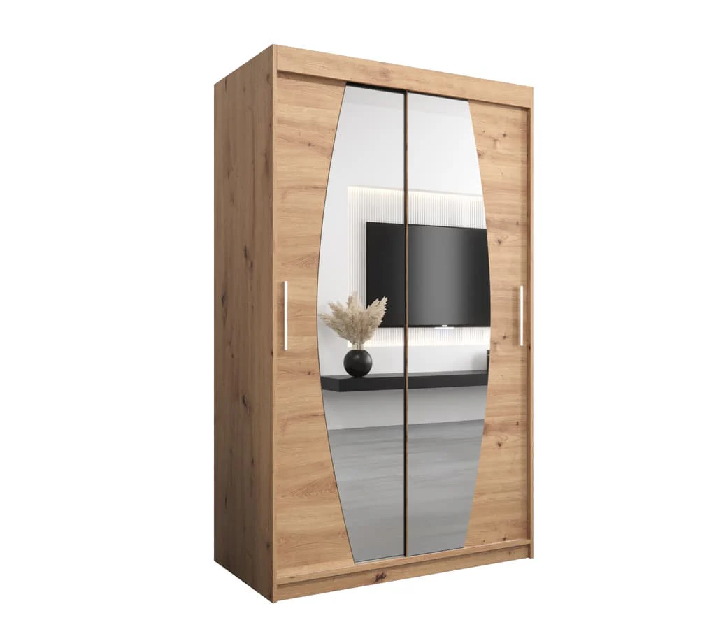 Elypse Sliding Door Wardrobe 120cm - Image 6