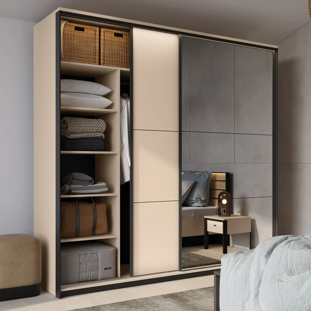 Enna EN-01 Sliding Door Wardrobe 220cm - Image 6