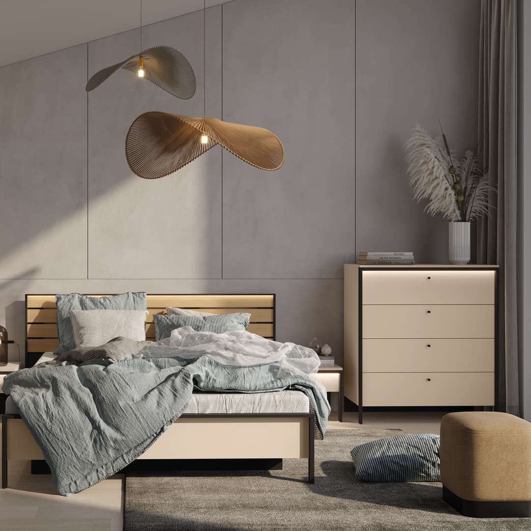 Enna EN-06 Hinged Door Wardrode 251cm - Image 6