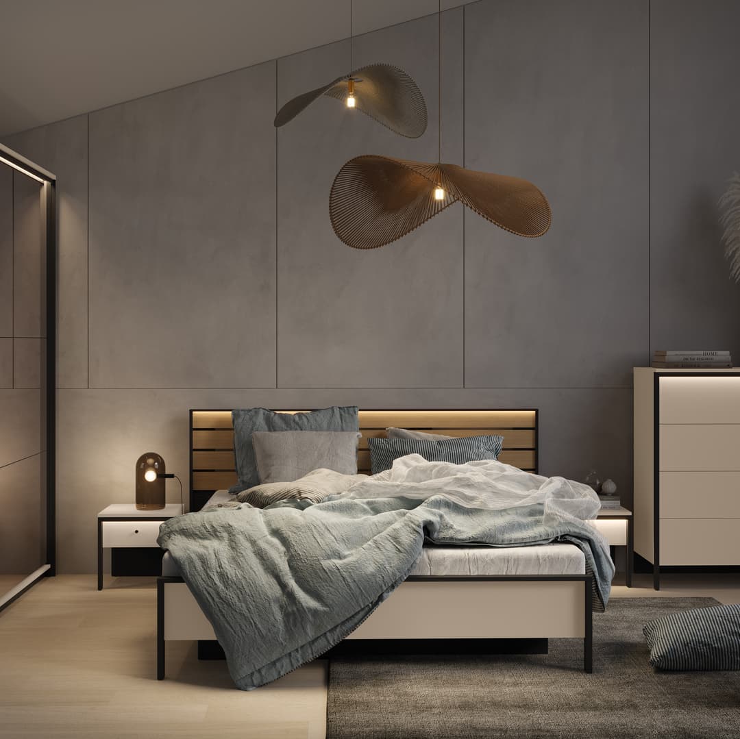 Enna EN-06 Hinged Door Wardrode 251cm - Image 7
