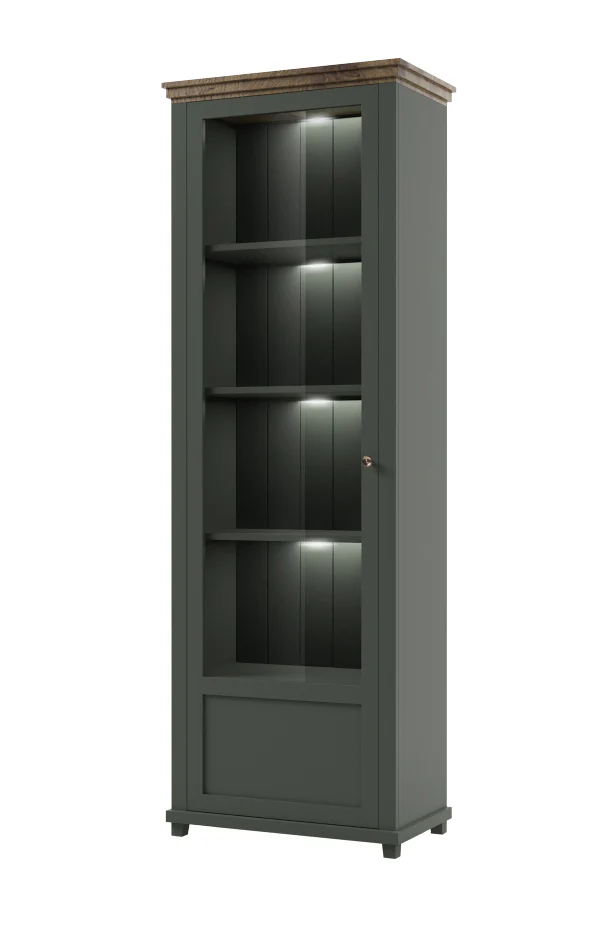 Evora 05 Tall Display Cabinet 71cm - Image 2
