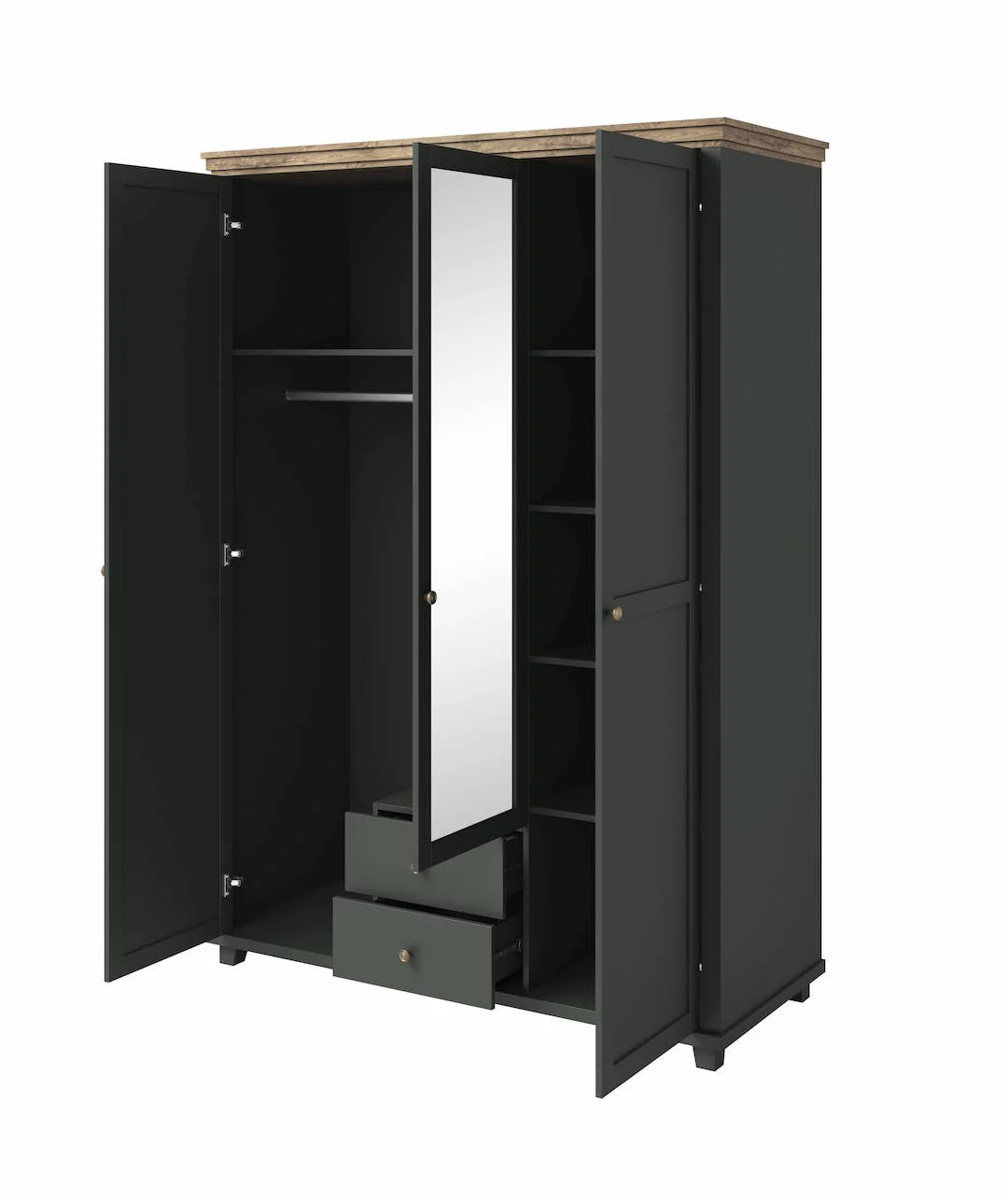 Evora 19 Hinged Wardrobe 154cm - Image 3