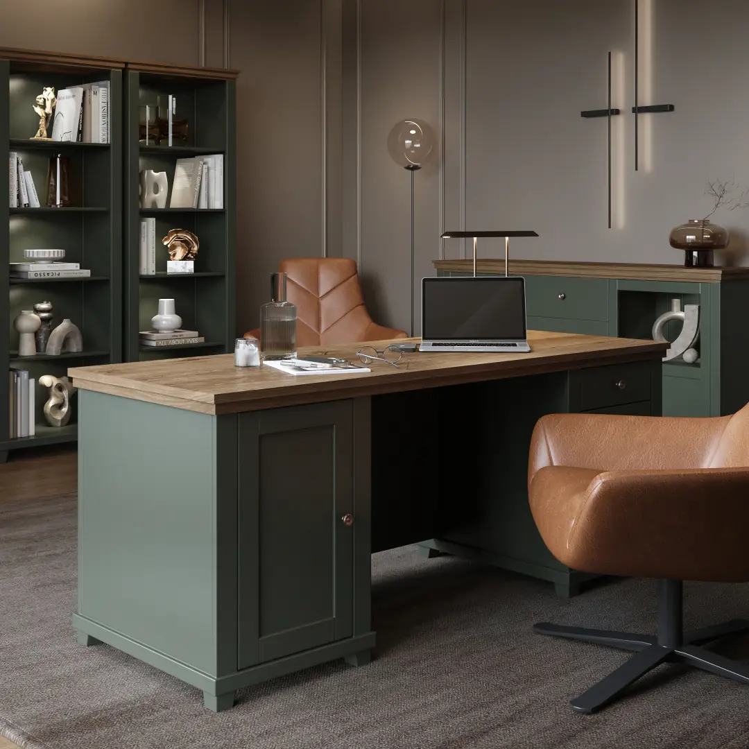Evora Office Desk 180cm - Image 5