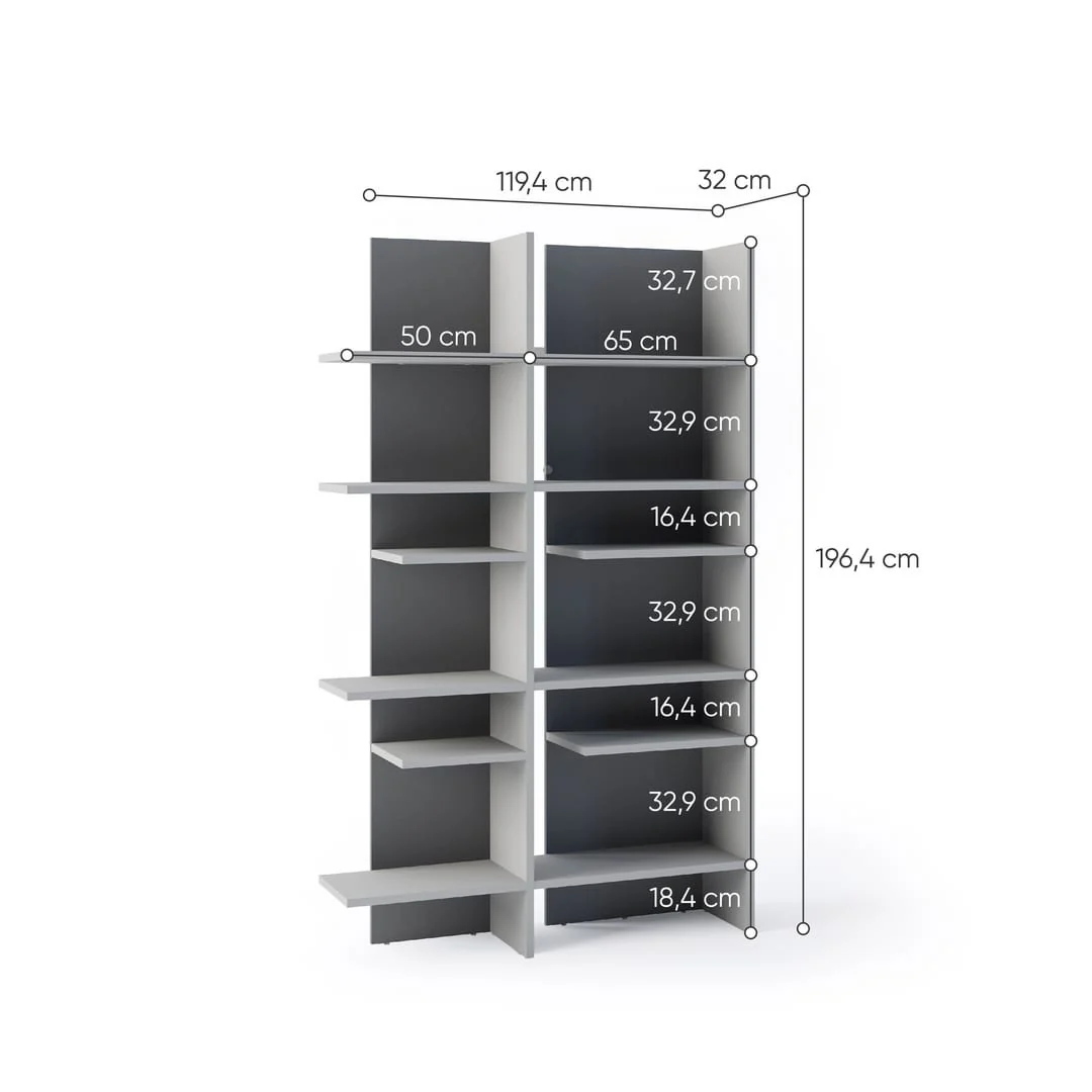 Fitt FL-01P Bookcase 119cm - Image 4
