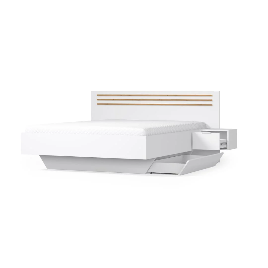 Florencja Bed Frame With Bedside Cabinets [EU Super King] - Image 3