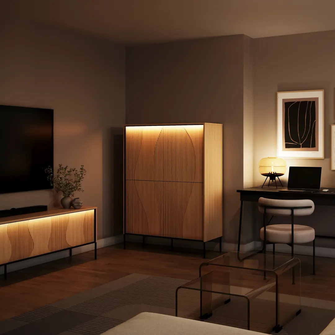 Flow FW-02 Highboard Cabinet 112cm - Image 11