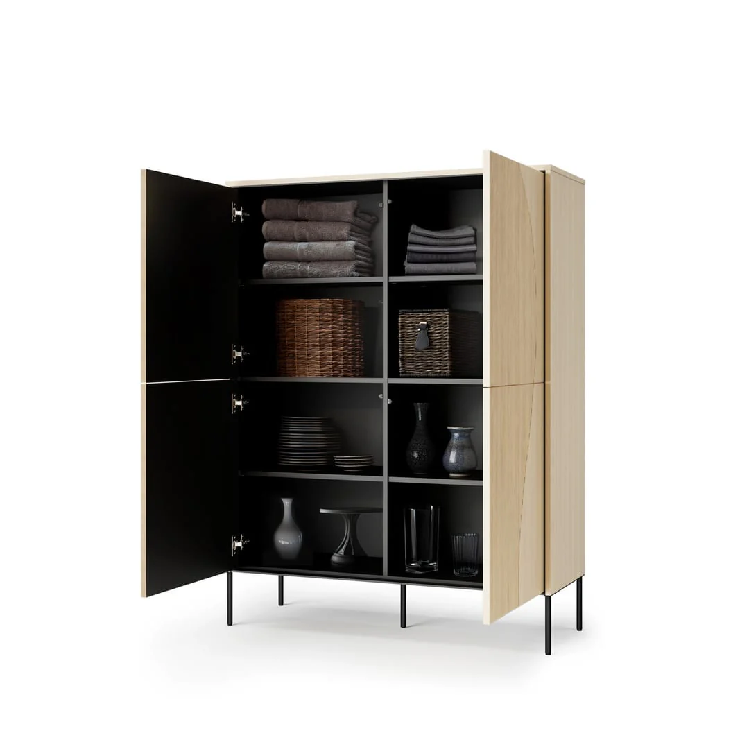 Flow FW-02 Highboard Cabinet 112cm - Image 4