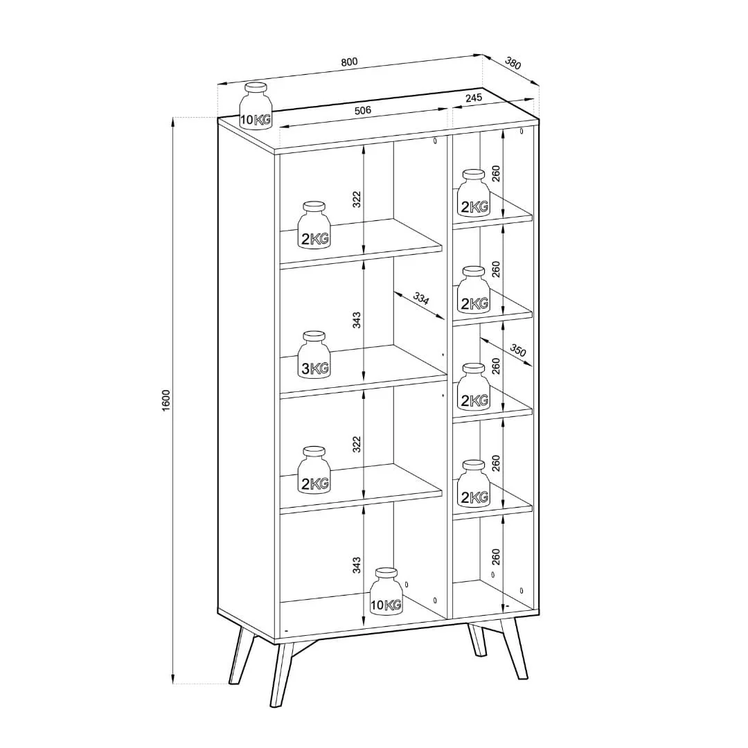 Forest Highboard Cabinet 80cm - Image 17