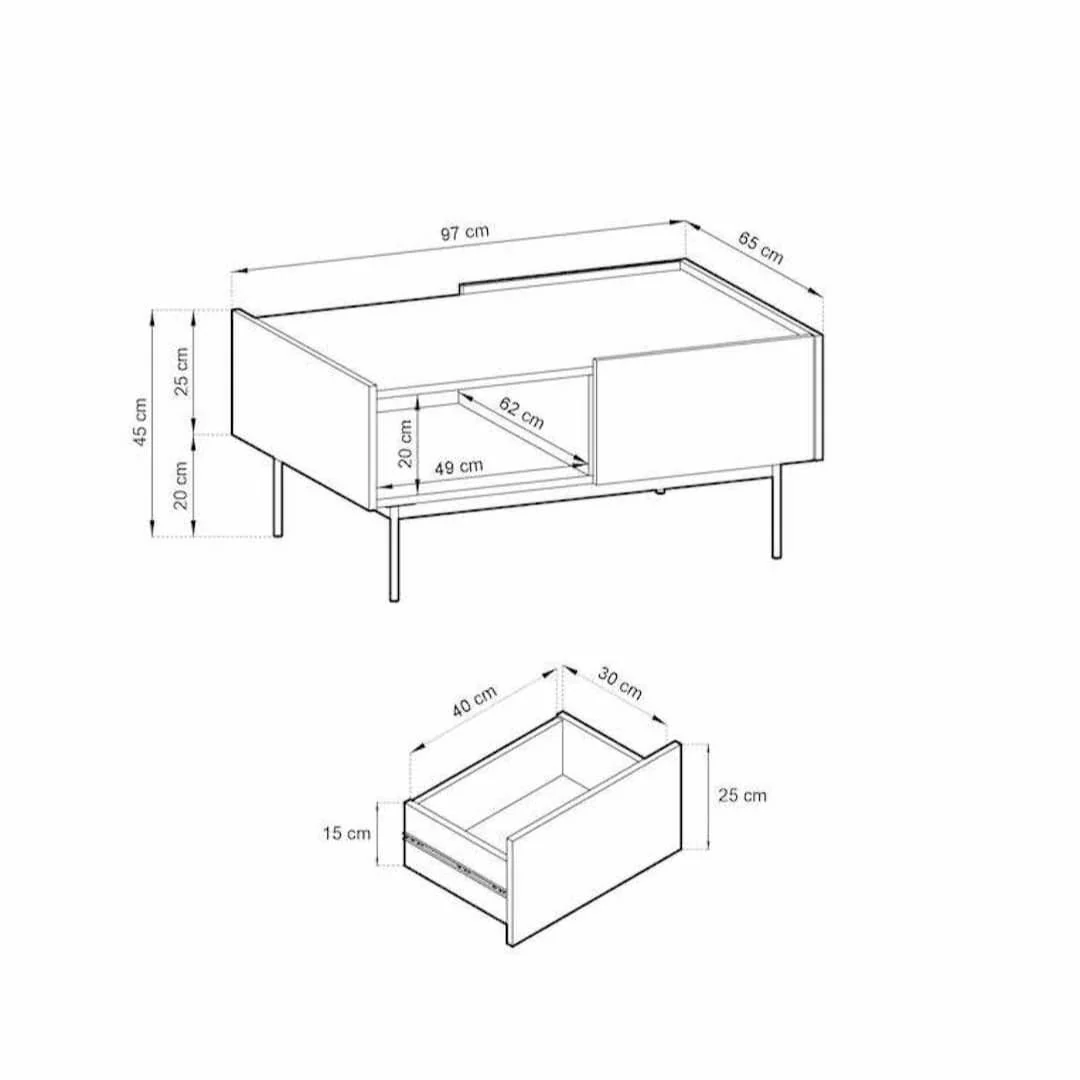 Frisk Coffee Table 97cm - Image 11