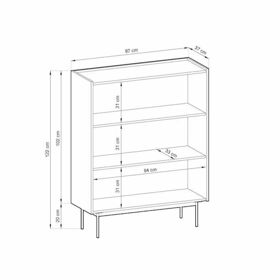 Frisk Highboard Cabinet 97cm - Image 11