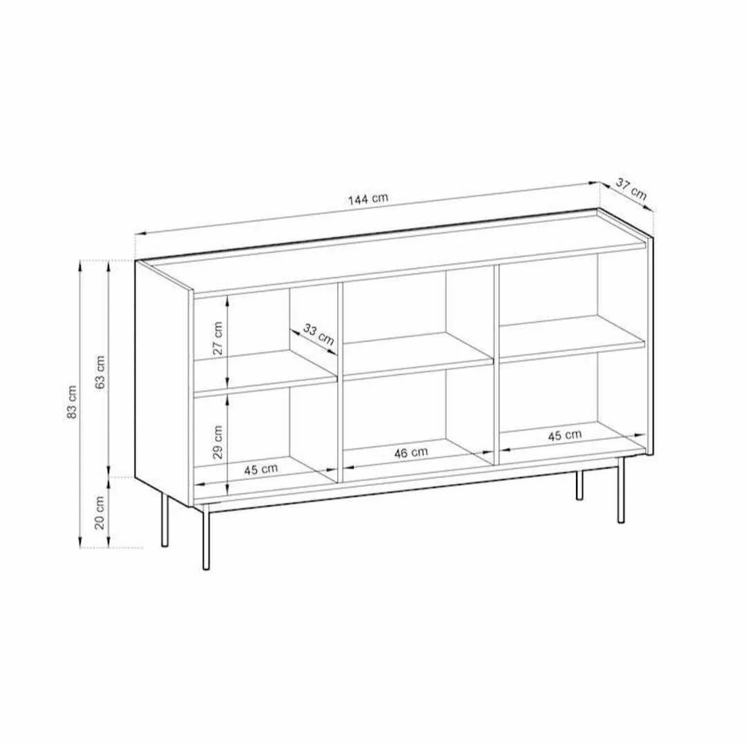Frisk Sideboard Cabinet 144cm - Image 11