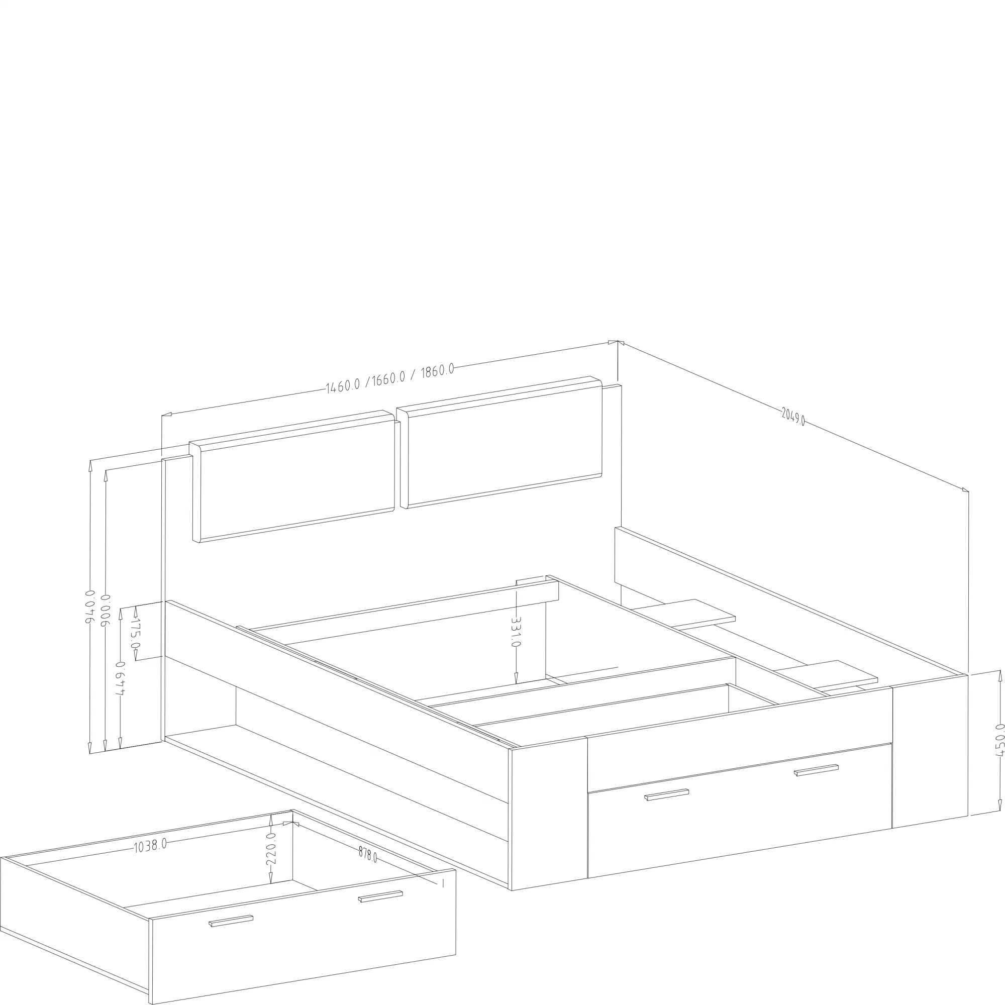 Galaxy Divan Bed [Three Sizes] - Image 4