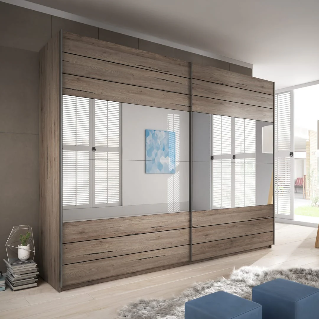 Galaxy Sliding Door Wardrobe [Mirror]