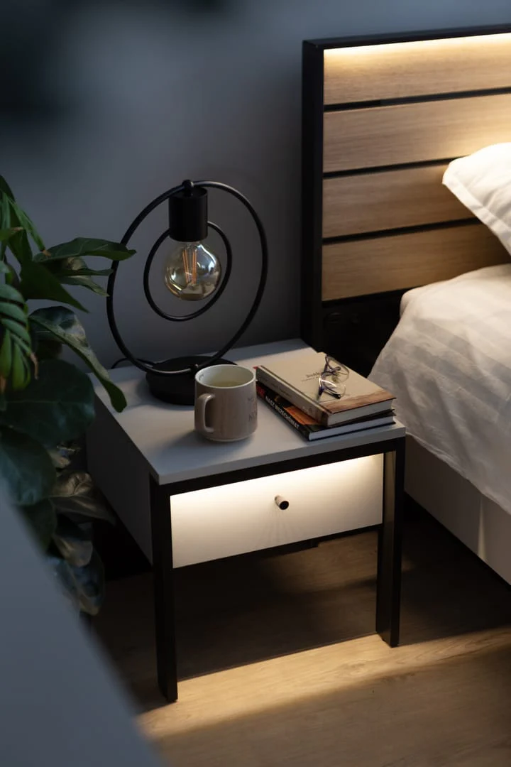 Gris Bedside Table 40cm - Image 6