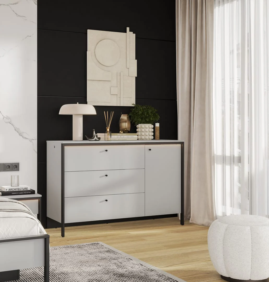 Gris Chest Of Drawers 136cm - Image 14