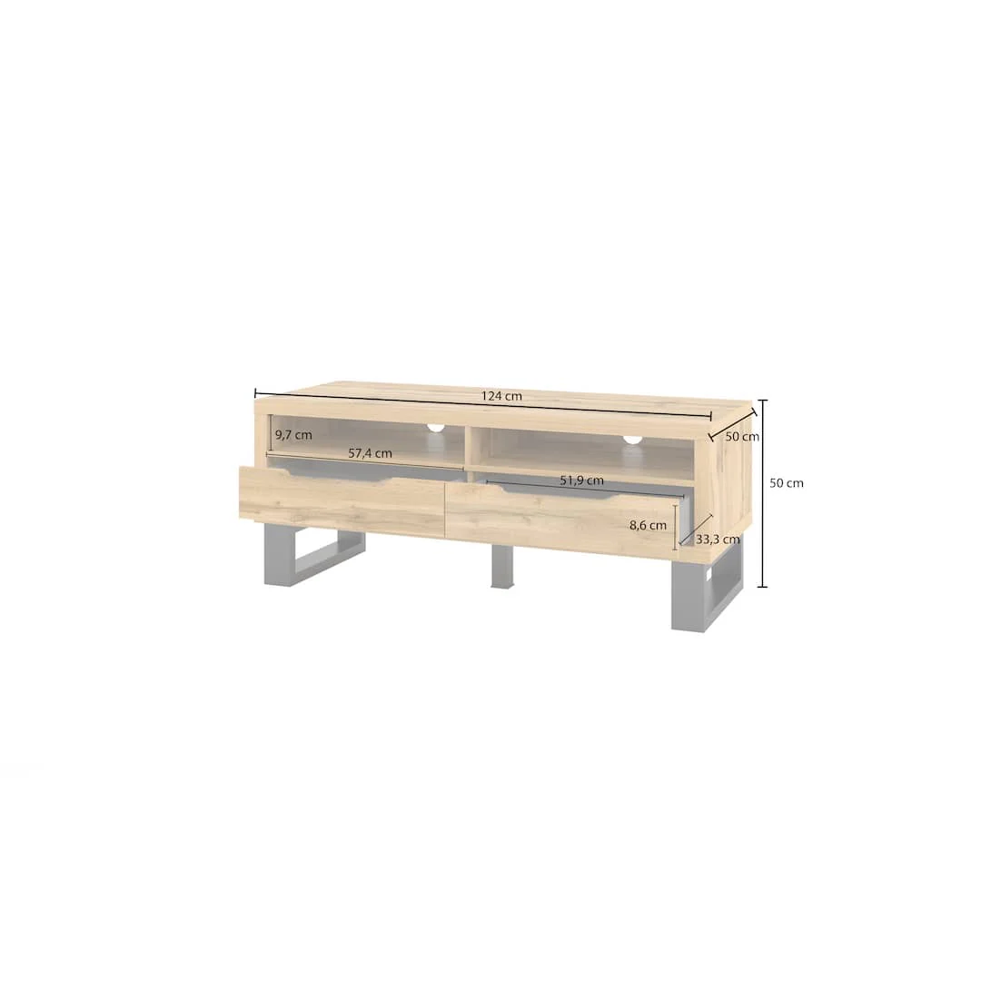 Halle 41 TV Cabinet 124cm - Image 4