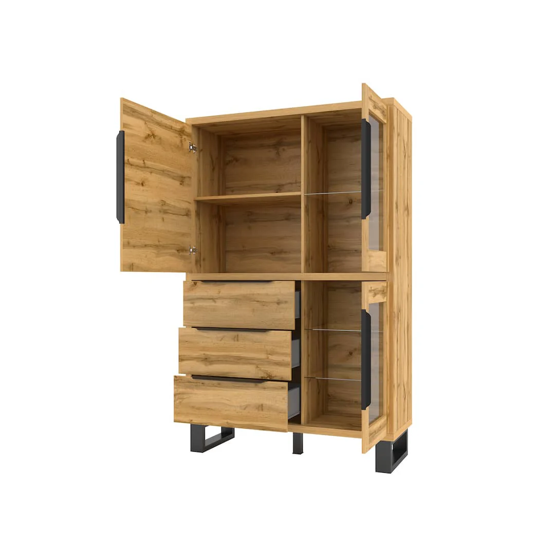 Halle 12 Tall Display Cabinet 120cm - Image 3