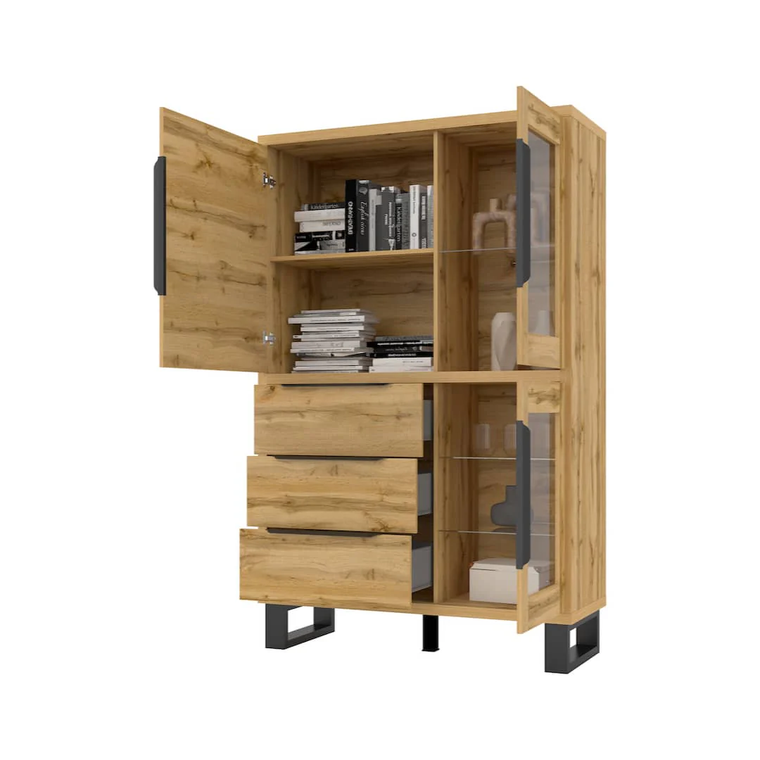 Halle 12 Tall Display Cabinet 120cm - Image 4
