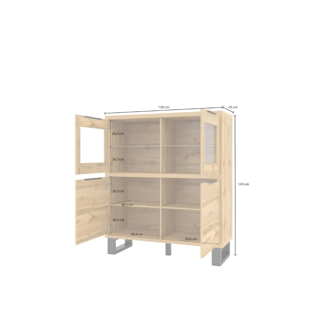 Halle 42 Display Cabinet 120cm - Image 4
