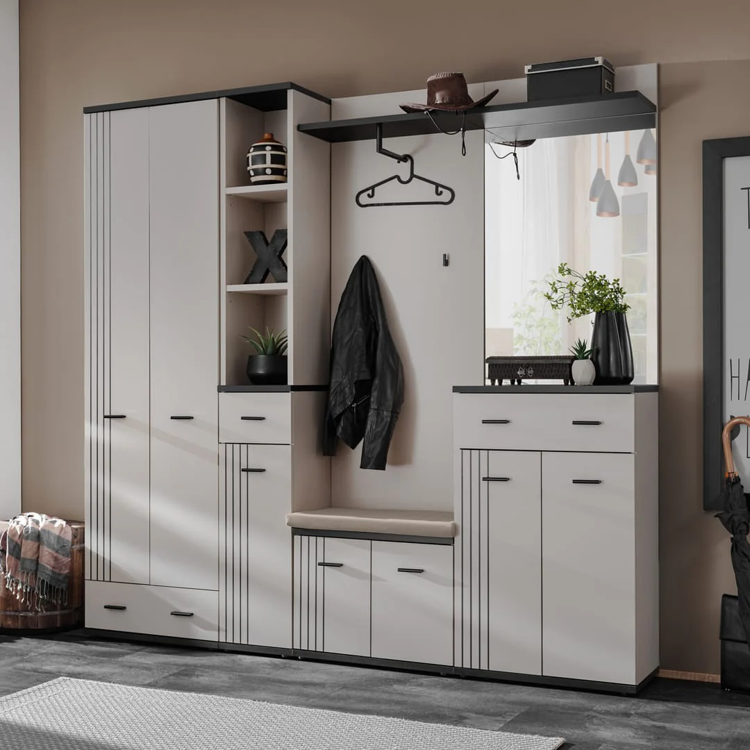 Hugo Tall Hallway Cabinet 60cm - Image 4