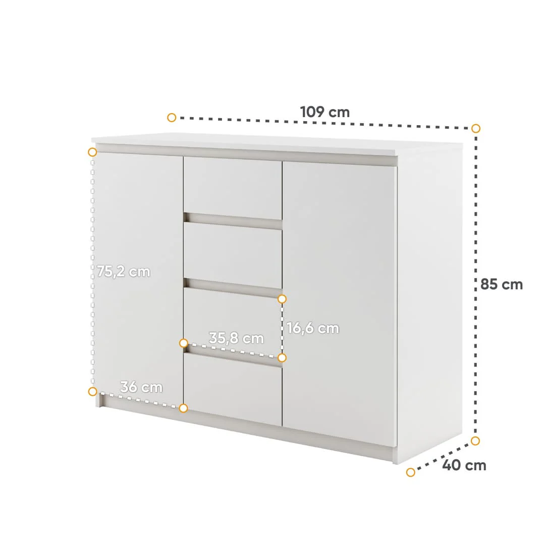 Idea ID-04 Sideboard Cabinet 109cm - Image 4