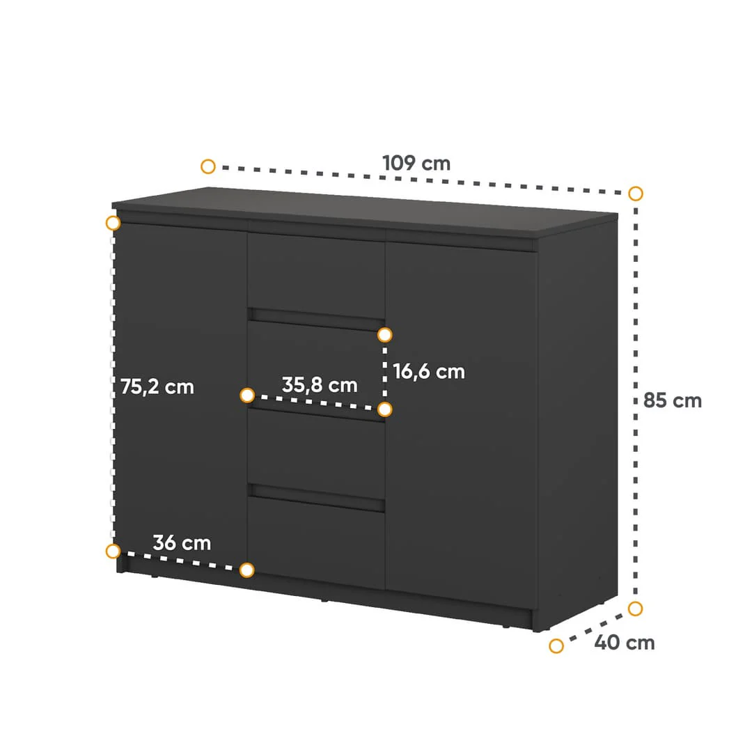 Idea ID-04 Sideboard Cabinet 109cm - Image 7
