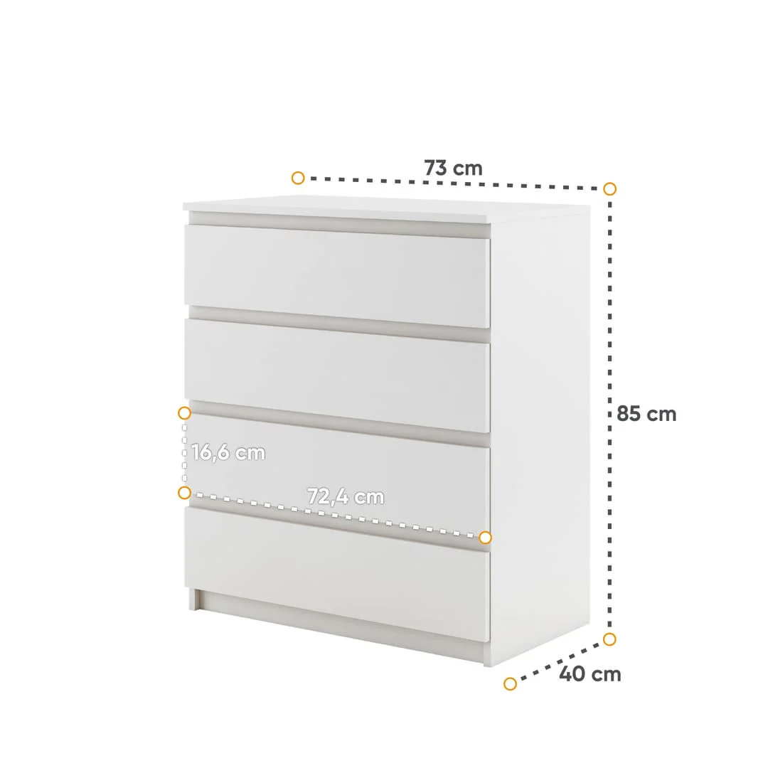 Idea ID-06 Chest of Drawers 73cm - Image 3