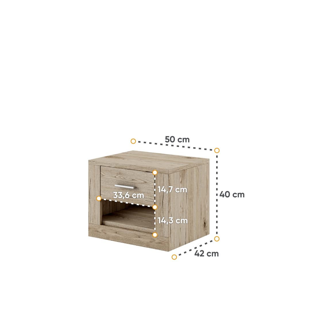 Idea ID-07 Bedside Cabinet 50cm - Image 20