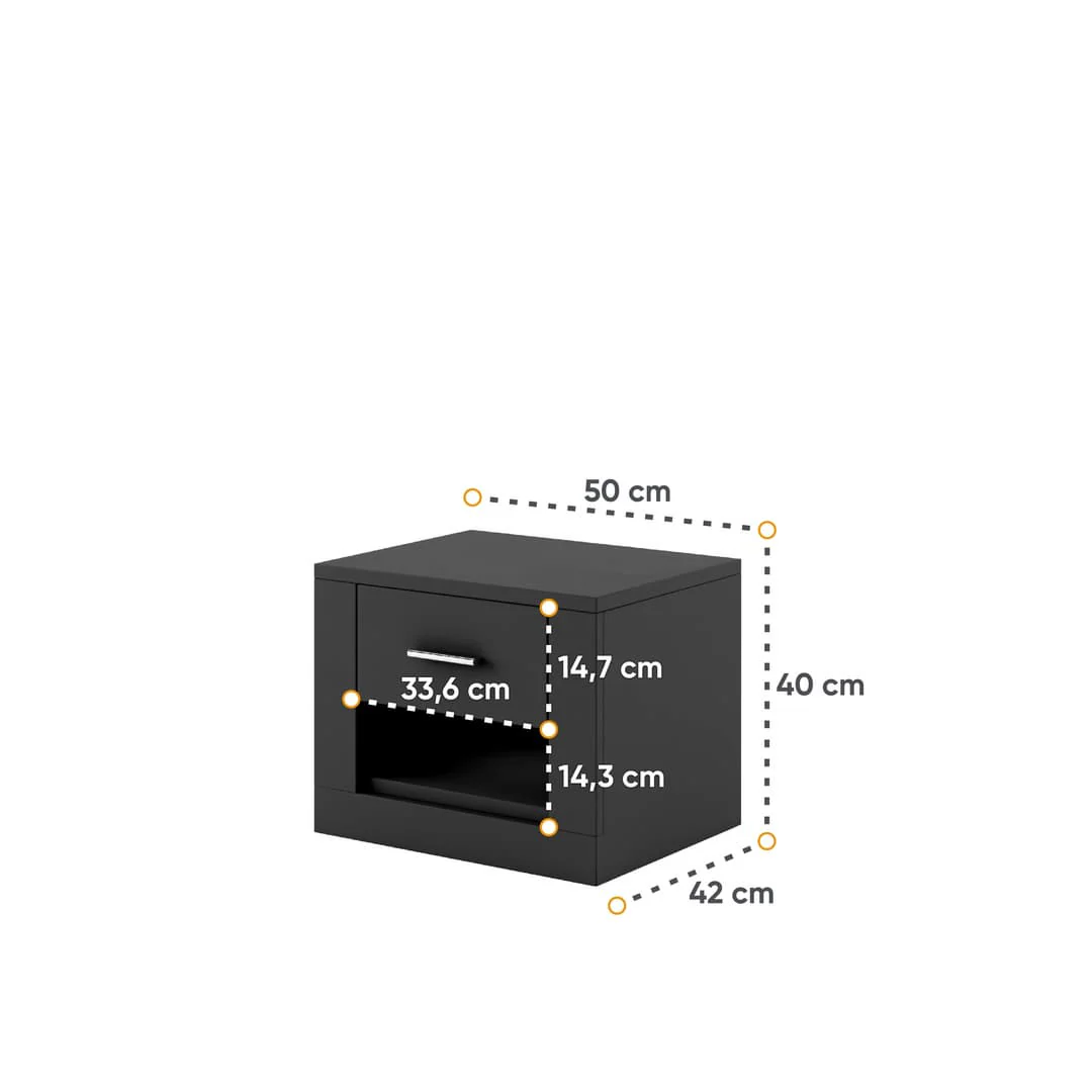 Idea ID-07 Bedside Cabinet 50cm - Image 9